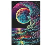 Colorful Waves 1000 Piece Wooden Jigsaw Puzzles for Adults Puzzle Learning Educational Toys Family Games for Kids Jigsaws 78×53cm