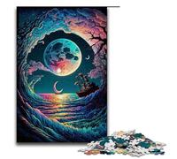 Colorful Waves Adult Jigsaw Puzzles Pieces Puzzles for Adults Brain-Challenging DIY Decorative Game Family Interactive Toy 1000 PCS(75x50cm)