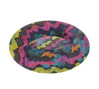 Colorful Waves Anxiety Relief Pet Dog Bed fluffier Dog & Cat Cushion for Extra Small Size Pets Supplies Camas para perro