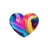 Colorful waves Car Air Fresheners Cards 4 Pcs Long Lasting Car Fresheners Gifts for Men Women Auto Aromatherapy Tablets Hanging Scented Card Rearview Mirror Pendant - Lavender Scent