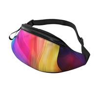 Colorful waves Fanny Pack for Men Women Fashion Waist Packs Adjustable Crossbody Bags Everywhere Belt Bag