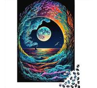 Colorful Waves Jigsaw Puzzles Game Adult 1000 Piece Jigsaw Paper Creative Jigsaw Puzzle Decompressing Game 1000pcs (38x26cm)