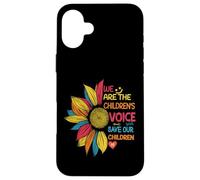 Colorful We Are The Children's Voice Save Our Children Case for iPhone 16 Plus