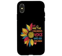Colorful We Are The Children's Voice Save Our Children Case for iPhone X/XS