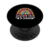 Colorful Welcome Back Rainbow Design PopSockets Adhesive PopGrip