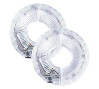 Colorful Wheel Lights, Rechargeable Hub LED Set, 2 Piece Bicycle Safety Lamps, Multi Pattern 7 Color Waterproof Glow, Eye Catching Night Cycling Accessory, Quick Mount for Kids Teens Adults City