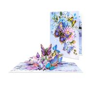 Colorful Whispers Butterfly & Flower 3D Pop Up Greeting Card