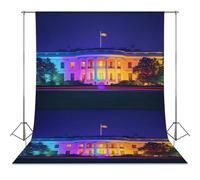 Colorful White House Washington Personalised Backdrop Background Foldable Photography Cloth Funny Photo Tabletop Backdrops