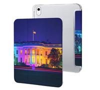 Colorful White House Washington Printed Tablet Case Compatible with iPad Series Hard Translucent Back Protective Cover