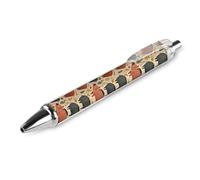 Colorful Wild Boars Pattern Ballpoint Pen for Men Women 4 PCS | Funny Retractable Medium Point 0.5mm Pen with Soft Grip Smooth Writing