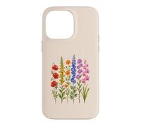 Colorful Wildflowers Botanica Floral Garden Art Design Case for iPhone 14 Pro Max
