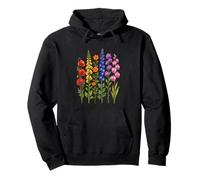 Colorful Wildflowers Botanica Floral Garden Art Design Pullover Hoodie
