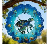 Colorful Wind Chimes Spinner Decorate Your Garden with This 12-inch Stainless Steel Wind Spinner Outdoor Clearance Metal 3D Hanging Decor Wind Sculptures for Lawn Yard Perfect Ornament Gift