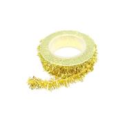 Colorful Wire Garlands Tinsel Ribbon, 1.5 meters gold