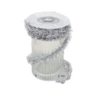 Colorful Wire Garlands Tinsel Ribbon, 2.8 meters silver