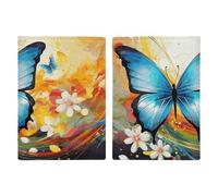 Colorful with Butterfly Passport Holder, ID Card Protector Case Passport Holder with Slot Passports Travel Wallet Document Cover for Women And Men