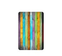 Colorful Wooden Boards Printing 10 Pcs Car Air Freshener Hanging Sheets Scented Hanging Sheets With Rope For Home
