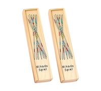 Colorful Wooden Pick Up Sticks with Box Pick Up Sticks Puzzle Game for Developing Patience and Precisely in Kids Educational Board Games Stick