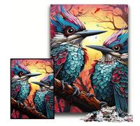Colorful Woodpecker 1000 Piece Jigsaw Puzzles for Adults Challenging Brain Teaser for Teenagers, Family Game Night Fun Size 50x75cm