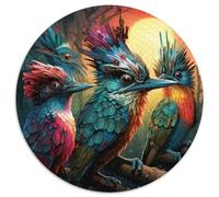 Colorful Woodpecker Cardboard Jigsaw Puzzles 1000-Piece Jigsaw Puzzle Perfect for Teenagers,Family Bonding,Brain Teaser & DIY Home Decor Gift 67.5x67.5cm