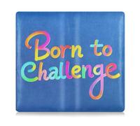 Colorful Word Born To Challenge Pu Leather Car Registration and Insurance Card Holder Wallet Accessories Case for Cards, Essential Document Driver License