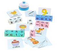 Colorful Word Card, Educational Puzzle Game, Spelling Cards with Fun Learning, Preschool Toy Set, Card Game with Sturdy Build, Learning Cards for Kindergarten and Classroom