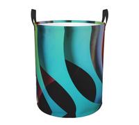 Colorful World Circular Hamper – Stylish Water-Resistant Storage Basket With Full-Print Design, Durable Oxford Cloth Laundry Basket For Home, Bathroom, Kitchen & Kids Room