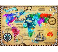 Colorful World Map
