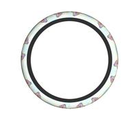 Colorful Zebra Print Steering Wheel Cover for Auto Trucks SUV