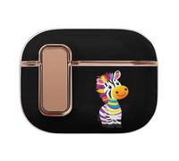 Colorful Zebra Trendy Bluetooth Earbuds Protector Printed Wireless Earbud Case Covers Compatible with Airpods Pro 2
