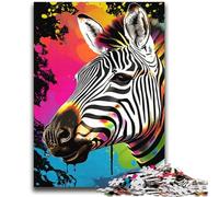 Colorful Zebras JigsawPuzzle 2000 Pieces for Adults,Decompressing Intellectual Educational Toy Birthday Present,Gifts,Wall Art (70X100cm)