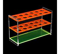 colorfulacrylictuberackmiddle Colorful Acrylic Test Tube Holder Rack with 21mm Wells for Test Tube Make up pens etc