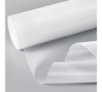 Colorfulhall 100% EVA Shelf Liner, Drawer Liners for Kitchen Cabinet, Non-Adhesive Non-Slip Waterproof Refrigerator Pantry Dresser, Clear, 20" x 120"