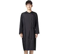 Colorfulife Salon Client Gown Robe Crepe Large Smock Kimono Hairdressing Cape Dress Beauty SPA Hotel Barber Guest Clothes Night-gown Wrap (Black)