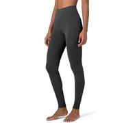 Colorfulkoala Women's Dreamlux Gym Leggings 7/8 Women Yoga Pants 25" High Waisted Nylon Lycra (L, Dark Carbon)