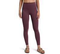 Colorfulkoala Women's Dreamlux Gym Leggings 7/8 Women Yoga Pants 25" High Waisted Nylon Lycra (XL, Plum Red)