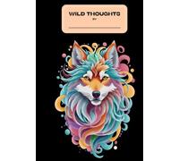 Colorfull wolf | softcover | notebook | Journal | wild thought | organizer |cute journal for teens | trendy school notebook |gift for teen girl | daily writing notebook
