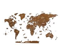 Colorfull Worlds iwa concept Multi-layer 3D Wood World Map, Travel Map with States and Capitals, Wall Decor for New Home, Travelers, Office Decoration, Birthday Gift, Living Room Decoration,