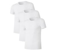 COLORFULLEAF 3/5-Pack Mens T-Shirt Bamboo Undershirt Lightweight Short Sleeve Crew Neck Tee Shirts Multipack(3W,2XL)