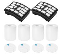 Colorfullife 3 Foam Filter and 1 Hepa Filter for Shark Rotator Pro Lift-away Nv500 Hepa Filter & Foam Filter Compare to Part # Xff500 Xhf500 (3 Foam Filter and 1 Hepa Filter)
