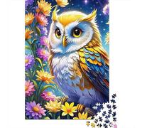 ColorfulOwl Jigsaw Puzzle 1000Pc Recycled Paper for Adults FloralFantasyArtPuzzle Fun And Challenging Home Activity Fun Present & Activity Great Gift Idea 38x26cm/1000pcs