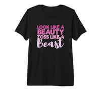 Colorguard Marching Look Like A Beauty Toss Like A Beast Premium T-Shirt