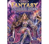Coloria-Ink Tracing Book: Epic Fantasy Warrior Queen Designs for Creative Relaxation | Reverse Coloring Book for Adults & Teens | Mindful Ink Tracing ... | A Perfect Gift for Fantasy Art Lovers