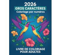 Coloriage par numéros Livre de coloriage pour adultes: Pages grand format à colorier | Motifs variés : mandalas, fleurs, paysages et dessins relaxants