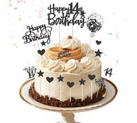 Colorich 17-Piece Cake Decoration for 14th Birthday