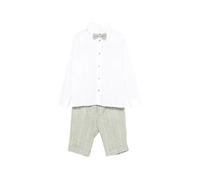 Colorichiari bow pinstripe suit (set of four) - White 2 yrs-3 yrs-4 yrs-7 yrs-8 yrs