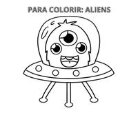 Colorindo Aliens: Livro de colorir para crianças sobre aliens