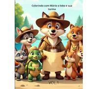 Colorindo com Mário o lobo e sua turma