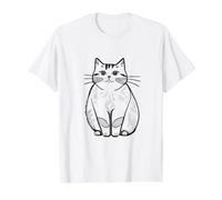 Coloring a cat and Painting it Yourself Value Graphic T-Shirt, Men, White, L