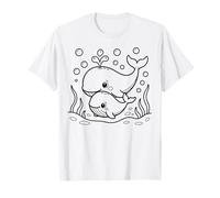 Coloring a Whale Kawaii Yourself T-Shirt